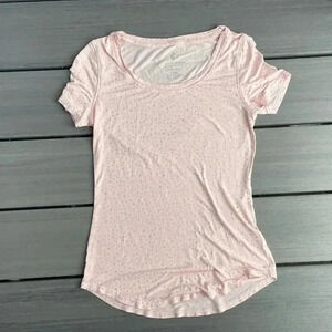Juicy Couture Pink Tee With Gold‎ Speckles Size X Small